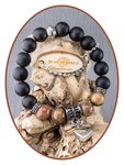 JB Memorials Frosted Agaat Bronzite As Armband - KHA022