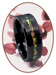 Ceramic Zirconium Design  Asche Ring Multi Color - JRB048BPK