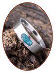 JB Memorials Edelstalen Opal As Ring - RB044O