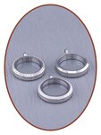 Edelstahl JB Memorials 'Fingerabdr&uuml;ck' Glas Medaillon Asche Anh&auml;nger - RSP027V