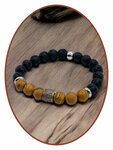 JB Memorials Lava and Natural Stone-Asche-Armband - KHA031
