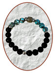 JB Memorials Synt. Turquoise Onyx Stone-Asche-Armband - KHA033
