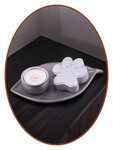 Mini Asche Urne 'Leaf and Paw' in Verschiedene Farben - HMP675P