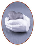 Mini Asche Urne 'Heart in Hands' in Verschiedene Farben - HMP637KL