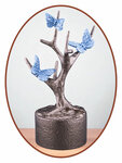Mini Asche Urne 'Butterflies in Tree' in Verschiedene Farben - HMP668