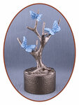 Mini Asche Urne 'Butterflies in Tree' in Verschiedene Farben - HMP668