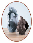 Mini  - Midi Asche Urne 'Protected by Oak Leafs' - HMP682
