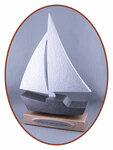 Mini - Midi Asche Urne 'Segelschiff' in Verschiedene Farben - HMP608