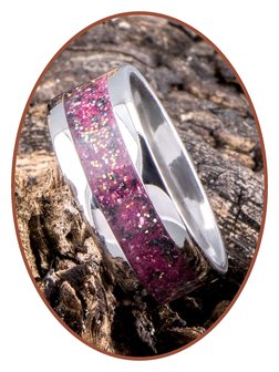 JB Memorials Edelstalen As Ring &#039;Rose Red&#039; - CRA009