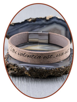 JB Memorials Edelstahl Leder Asche Armband - ZAS014V