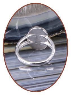925 Sterling Silber Design Damen  Asche Ring - RB100B