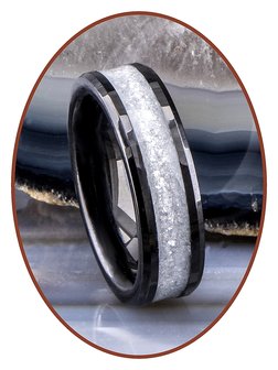 Ceramic Zirconium (Multi Color) Design Uni Asche Ring 6mm - RB145A