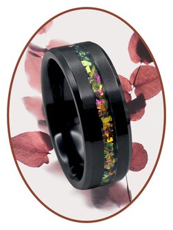 Ceramic Zirconium Design  Asche Ring Multi Color - JRB048BPK