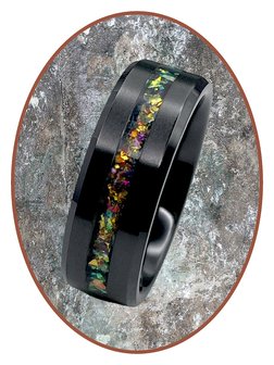 Ceramic Zirconium Design  Asche Ring Multi Color - JRB048BPK