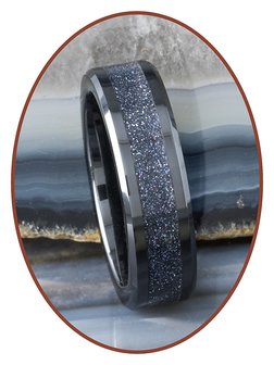 Asche Ring - &#039;Infinite Universe&#039; - 6 oder 8mm Breite - JRB145IU-4M2B