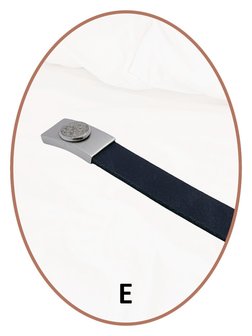 Edelstahl Leder Asche Armband - ASB055