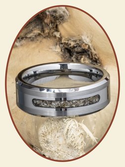 Tungsten Carbide Design Herren Asche Ring - RB045