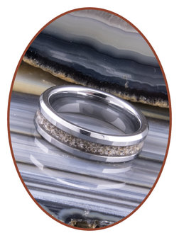 JB Memorials Tungsten Carbide Dames  As Ring - RB048D