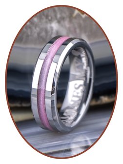 Tungsten Carbide Design Damen  Asche Ring - RB048D