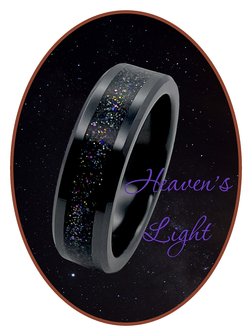 JB Memorials Ceramic Zirconium As Ring &#039;Heaven&#039;s Light&#039; 6mm - JRB145HL