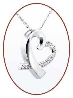 925 Sterling Silber &#039;in my heart&#039; Asche Anh&auml;nger - Z017