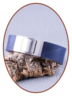 JB Memorials Edelstahl Leder Special Asche Armband (Leder in 6 Farben erh&auml;ltlich) - ZAS059