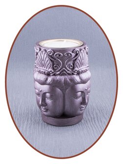 Mini Asche Urne &#039;Buddha&#039; mit Teelichthalter in Verschiedene Farben - UR008