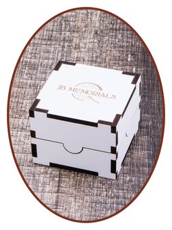 JB Memorials Naturline Holz Black Ceramic Zirconium Asche Ring - WR013A