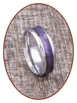 JB Memorials Edelstalen As Ring &#039;Bright Violet&#039; - CRA010