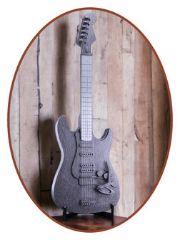 Design Midi Asche Urne &#039;E-Gitarre&#039; (40cm) in Verschiedene Farben - HM440