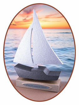 Mini - Midi Asche Urne &#039;Segelschiff&#039; in Verschiedene Farben - HMP608