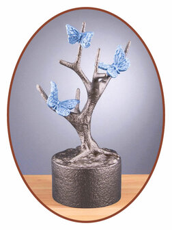 Mini Asche Urne &#039;Butterflies in Tree&#039; in Verschiedene Farben - HMP667B