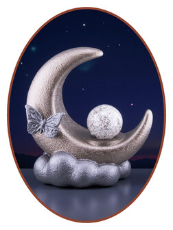 Mini Asche Urne &#039;Mond&#039; in Verschiedene Farben - HMP685