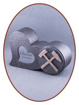 Mini Asche Urne &#039;Kohlebergwerk&#039; in Verschiedene Farben - HMP631M