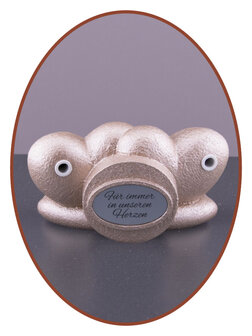 Mini  Duo Asche Urne &#039;Herz&#039; in Verschiedene Farben - HMP687