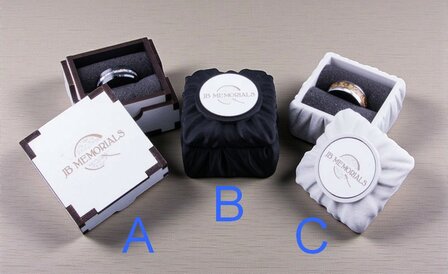 JB Memorials Design Asche Ring 'Multi Material &amp; Color' - RR001