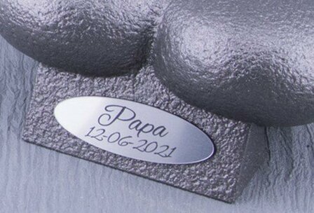 Mini Asche Urne 'Herz und Orchidee' in Verschiedene Farben - HMP688