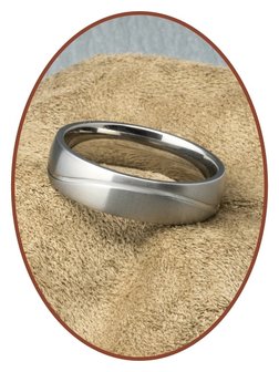 JB Memorials Titanium Tekst Gedenk Ring - STR1705H