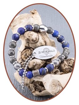 JB Memorials Pyriet / Lapiz Lazuli Dames As Armband - KHA011