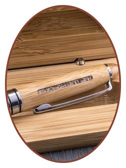 Exklusive Kugelschreiber aus Holz mit Asche Verarbeitung - AP001
