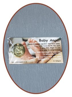 Angel Munt &#039;Baby Angel&#039; Met Kaartje - CARD01