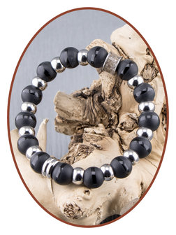 JB Memorials Frosted Agate Herren-Asche-Armband - KHA020