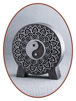 Mini Asche Urne &#039;Mandala Yin Yang&#039; in Verschiedene Farben - HM427A
