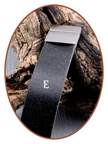 JB Memorials Edelstahl Leder Special Asche Armband 30mm - ASB061
