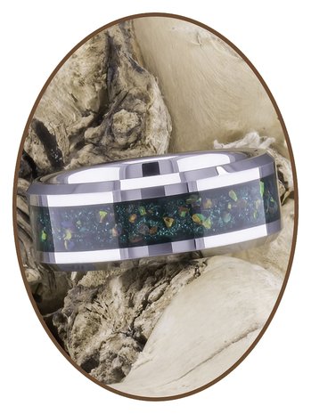 Tungsten Carbide 'Heavenly Treasures Asche Gedenk Ring - JRB140HT