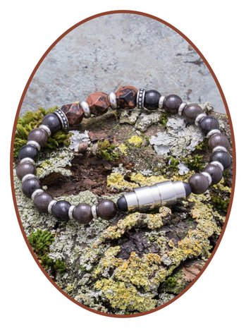 JB Memorials Exclusive 'Natural Stone Bead' Asche Armband - KHA017S