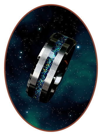 Ceramic Zirconium Design  Asche Ring Universe - RB048BU