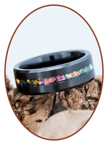 Ceramic Zirconium Design  Asche Ring Multi Color - JRB048BPK