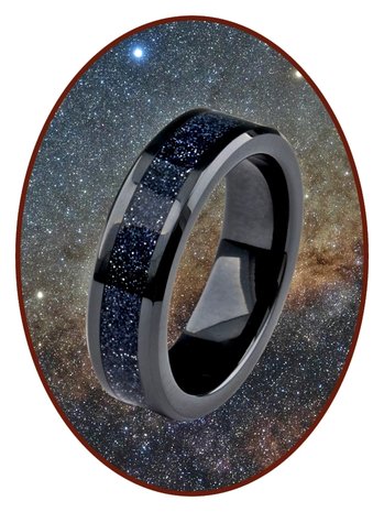 Asche Ring - 'Infinite Universe' - 6 oder 8mm Breite - JRB145IU-4M2B