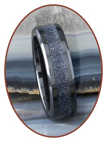 Asche Ring - 'Infinite Universe' - 6 oder 8mm Breite - JRB145IU-4M2B